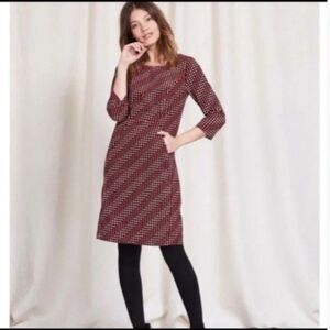 Boden Hannah Seamed Dotted Sheath Dress 2 Petite US